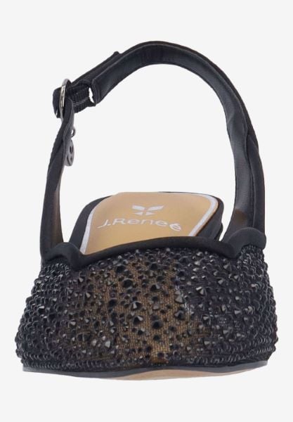 J. Reneé ALEKSA SABLK BLACK MESH/SATIN/STONES