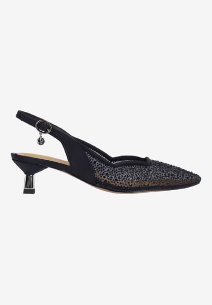 J. Reneé ALEKSA SABLK BLACK MESH/SATIN/STONES