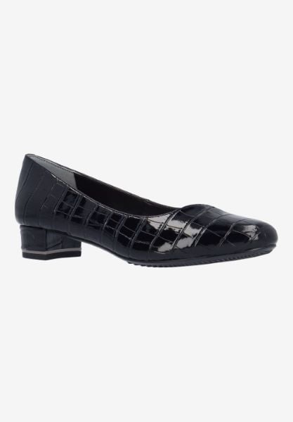 j. reneé BAMBAL CRBLK BLACK CROCO EMBOSSED