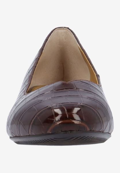 J. Reneé BAMBAL CRBRN BROWN CROCO EMBOSSED