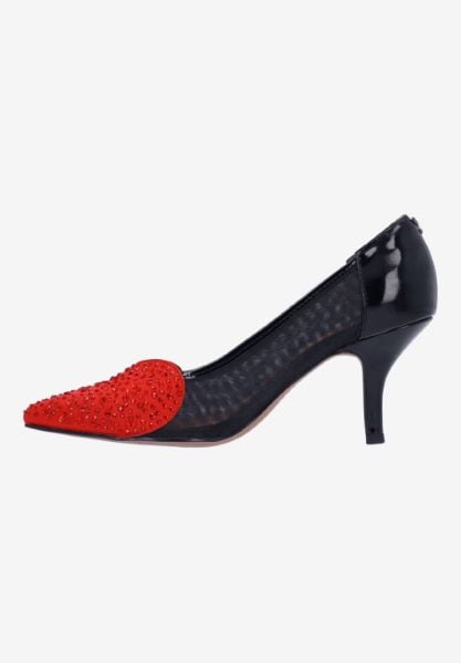 J. Reneé COOPID PABLR BLACK/RED PATENT/MESH