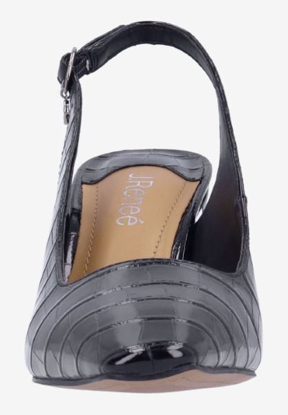 J. Reneé DELAH RPBLK BLACK CROCO EMBOSSED