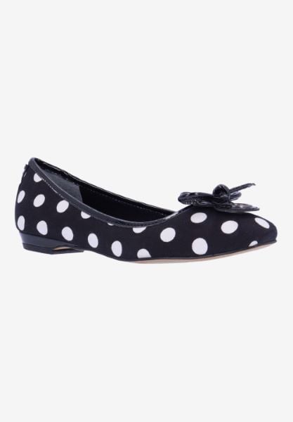 j. reneé EDIE FABWP BLACK/WHITE POLKA DOT