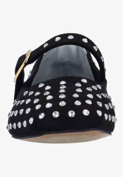 J. Reneé FARON SUBLK BLACK MICROSUEDE/STONES