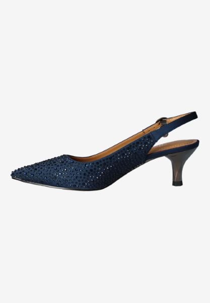 J. Reneé FERRYA SANVY NAVY SATIN/RHINESTONES