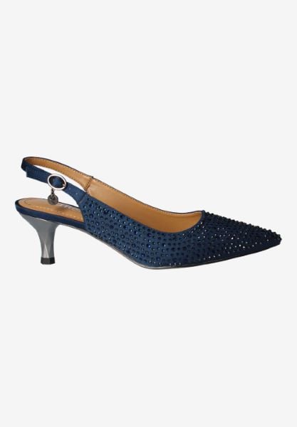 J. Reneé FERRYA SANVY NAVY SATIN/RHINESTONES