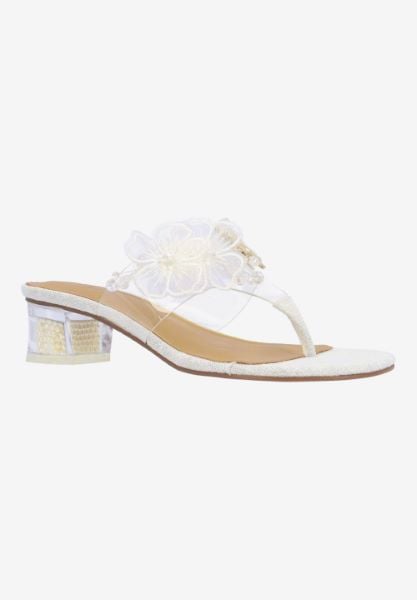 j. reneé FLOWER VICWG CLEAR/WHITE/GOLD LINEN