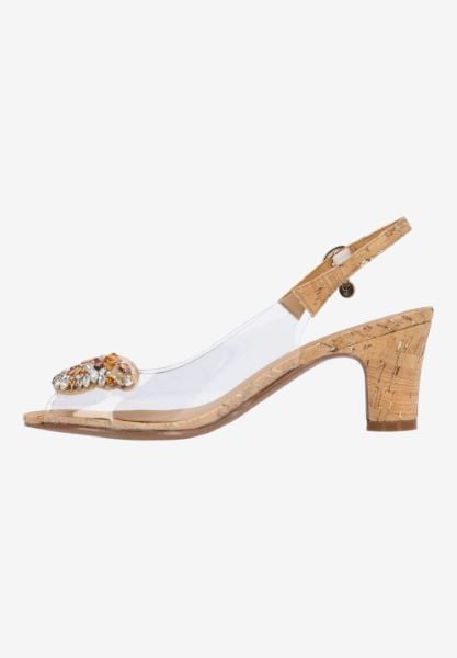 J. Reneé GLORIA VICNG CLEAR/NATURAL/GOLD CORK