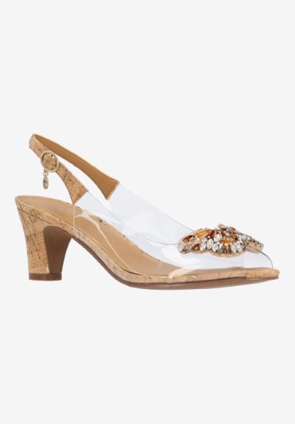 j. reneé GLORIA VICNG CLEAR/NATURAL/GOLD CORK