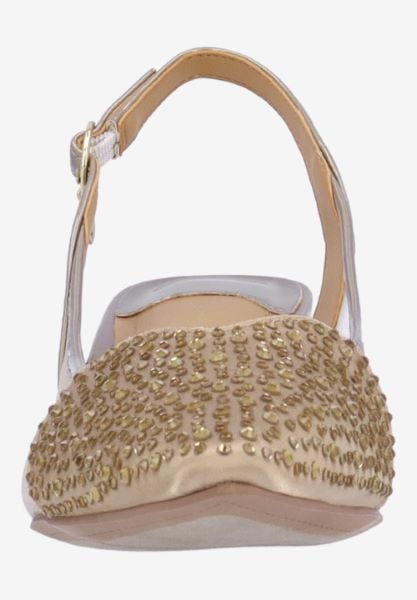 J. Reneé GWYN PABGE BEIGE PATENT/SATIN/MESH