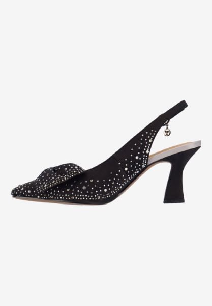 J. Reneé HARLAN SABLG BLACK/GRAY SATIN/STONES