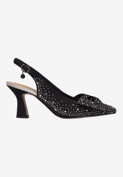 J. Reneé HARLAN SABLG BLACK/GRAY SATIN/STONES