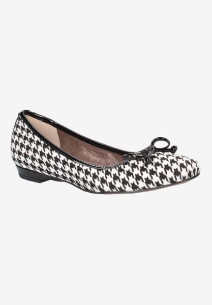 j. reneé HIRABE FABLW BLACK/WHITE HOUNDSTOOTH