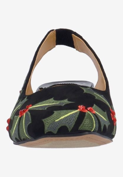 J. Reneé HOLLEE SUBGR BLACK/GREEN/RED MICROSUEDE