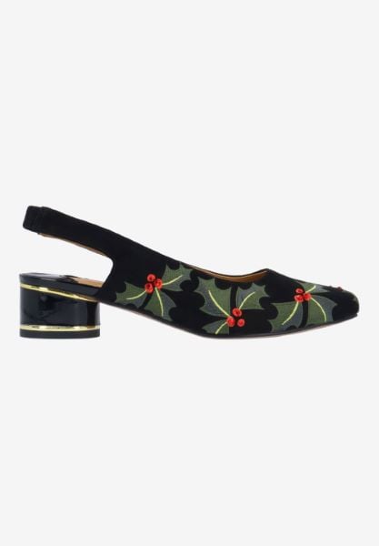 J. Reneé HOLLEE SUBGR BLACK/GREEN/RED MICROSUEDE