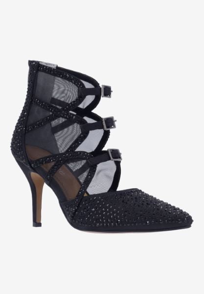j. reneé KATARI SABLK BLACK SATIN/RHINESTONES