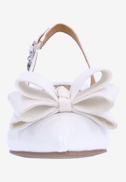 J. Reneé KIMMA PAWHT WHITE PATENT/GROSGRAIN
