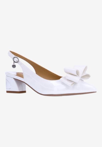 j. reneé KIMMA PAWHT WHITE PATENT/GROSGRAIN