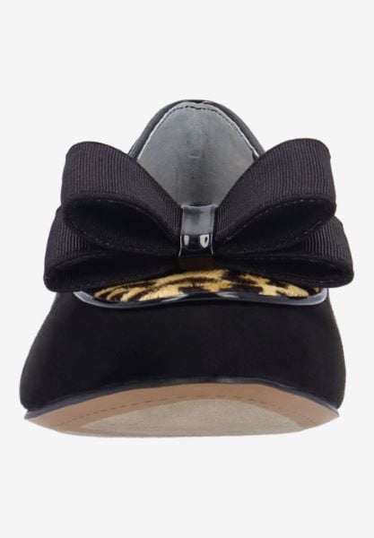 J. Reneé KORI APBLB BLACK/BROWN SUEDE/HAIR-ON
