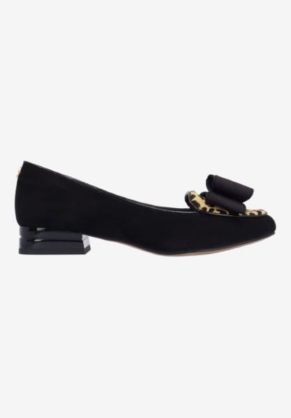 J. Reneé KORI APBLB BLACK/BROWN SUEDE/HAIR-ON