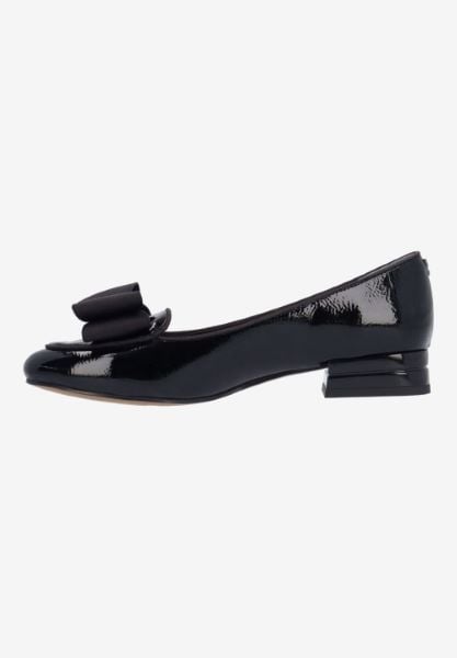 J. Reneé KORI PABLK BLACK PATENT/GROSGRAIN