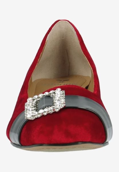 J. Reneé KREENG FAREB RED/BLACK VELVET/PATENT