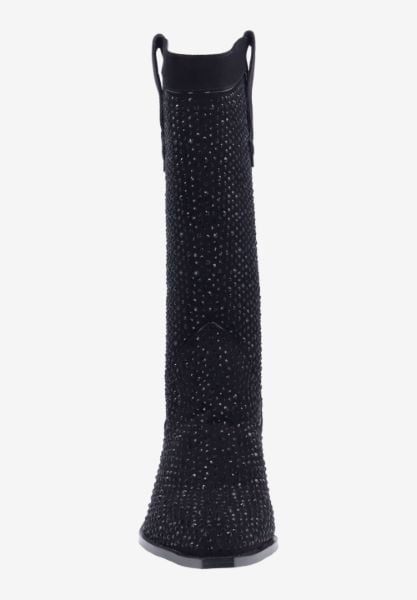 J. Reneé LAYLAN SUBLK BLACK SUEDE/RHINESTONES