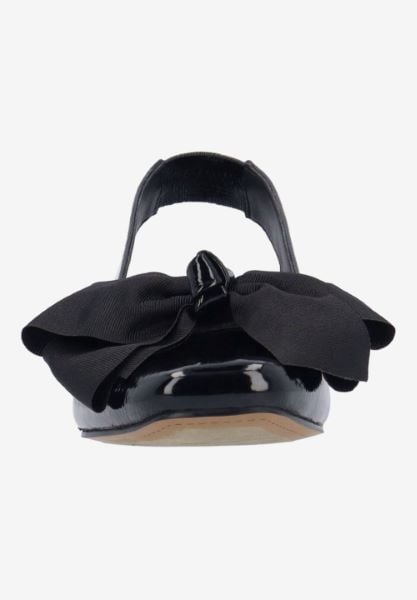 J. Reneé LAZULE PABLK BLACK PATENT/GROSGRAIN