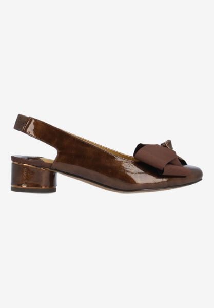 J. Reneé LAZULE PABRZ BRONZE PATENT/GROSGRAIN