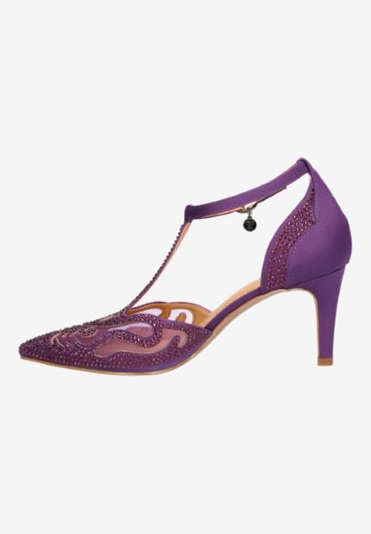 J. Reneé LISHA SAPUR PURPLE SATIN