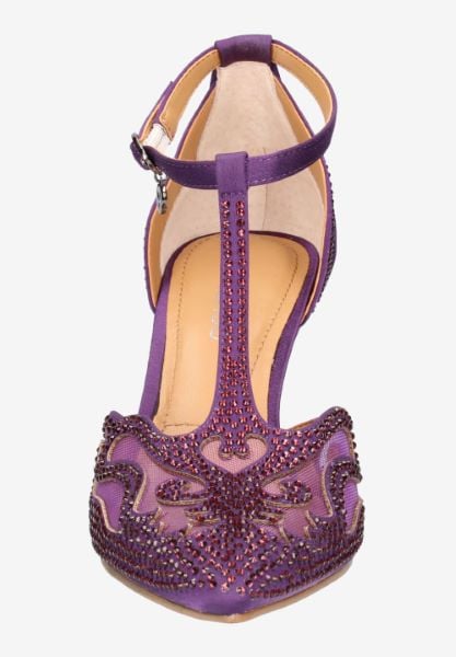 J. Reneé LISHA SAPUR PURPLE SATIN