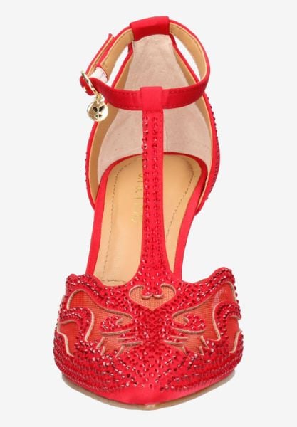 J. Reneé LISHA SARED RED SATIN