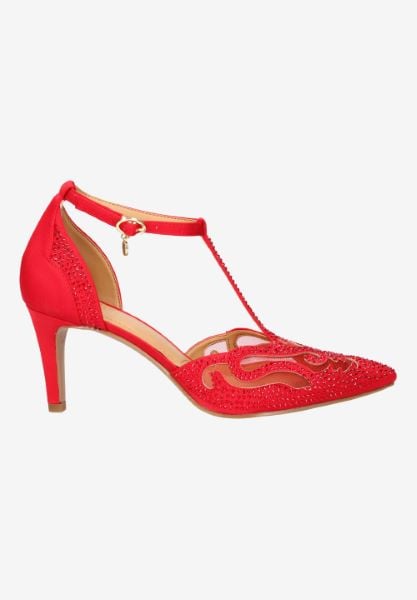 J. Reneé LISHA SARED RED SATIN