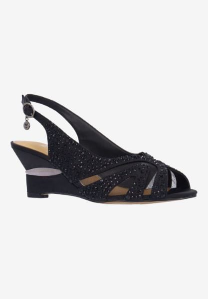 j. reneé LOVELA SABLK BLACK SATIN