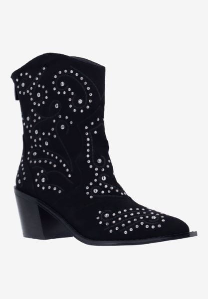 j. reneé MADDI SUBLK BLACK SUEDE/STUDS