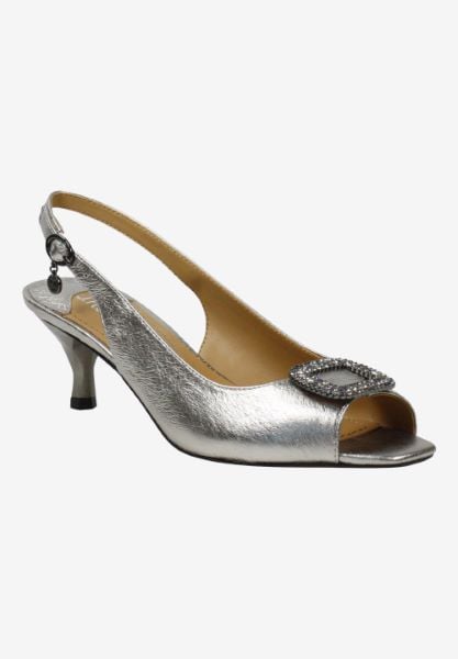 j. reneé MADELE MNTPE Taupe Metallic Nappa