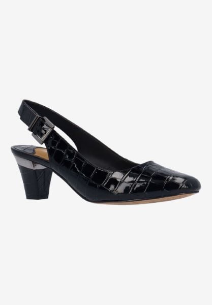 j. reneé MALREE CRBLK BLACK CROCO EMBOSSED