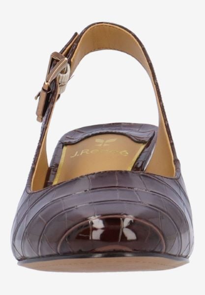 J. Reneé MALREE CRBRN BROWN CROCO EMBOSSED
