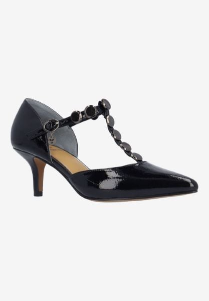 j. reneé MAYVEN PABLK BLACK PATENT/STUDS