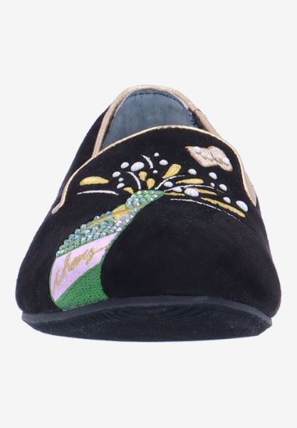 J. Reneé NEWYEA SUBLK BLACK SUEDE EMBROIDERED