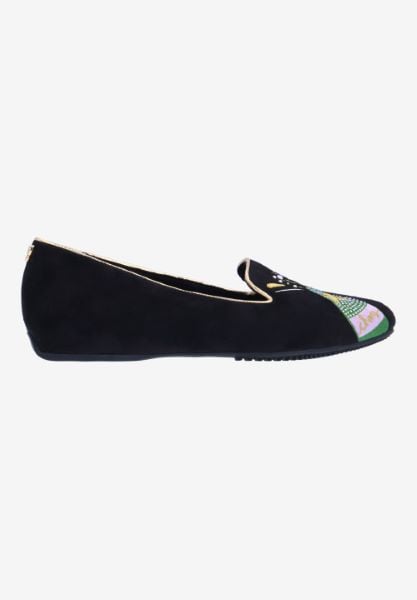 J. Reneé NEWYEA SUBLK BLACK SUEDE EMBROIDERED