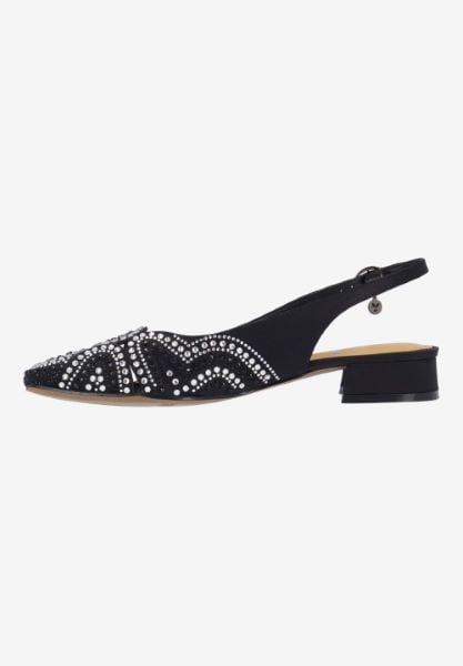 J. Reneé NICOLE SABLC BLACK/CLEAR SATIN/STONES