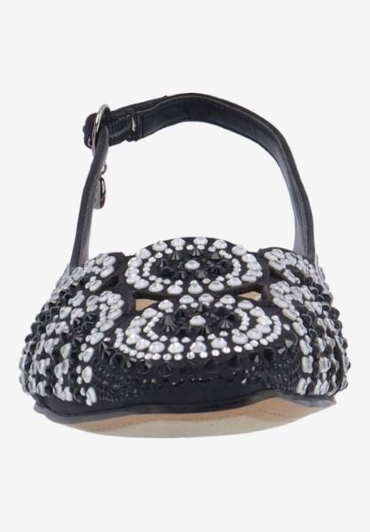 J. Reneé NICOLE SABLC BLACK/CLEAR SATIN/STONES