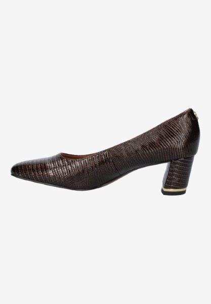 J. Reneé OLIVIE RPCOG COGNAC LIZARD PRINT