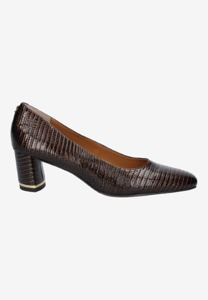 J. Reneé OLIVIE RPCOG COGNAC LIZARD PRINT
