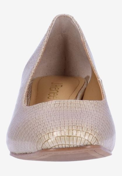 J. Reneé OLIVIE RPPEB PEARL BEIGE LIZARD PRINT