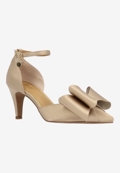 j. reneé PAMMIE SABGE BEIGE SATIN/STONES