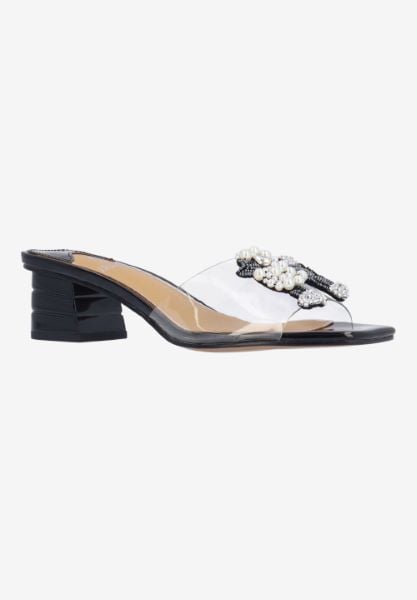 j. reneé PEWDLE VICBL CLEAR/BLACK PATENT