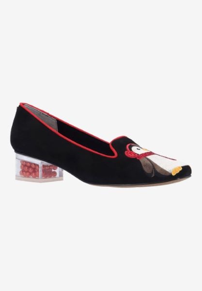 j. reneé PINGWE SUBRW BLACK/RED/WHITE MICROSUEDE