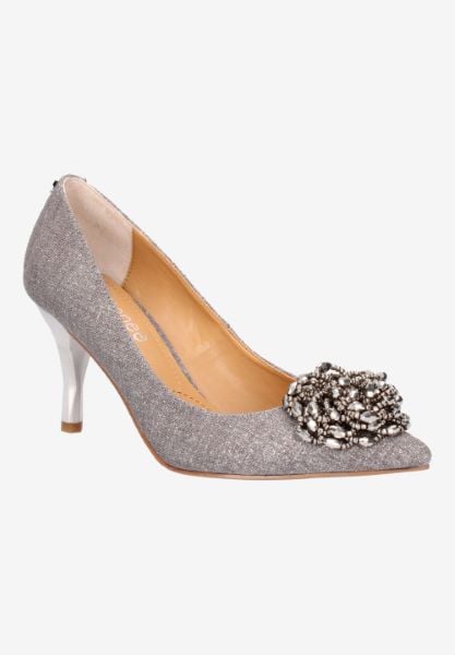 j. reneé PREMIT FAPEW PEWTER GLITTER LINEN